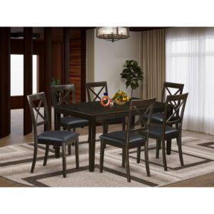 This particular dining room tableand dining room chairs set
