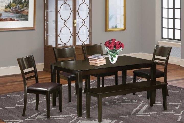 Dining room table provides a distinctive