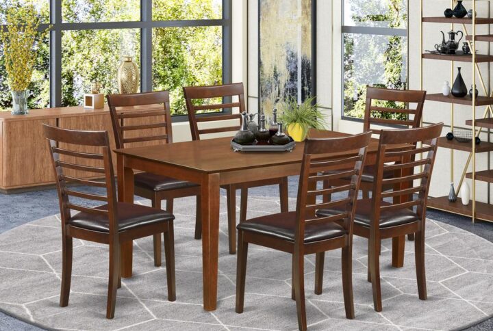 Dining table set can provide your house modern luxury with an exquisite and smart tasteful style. This excellent Capri dinette together with dining chair contains a hardwood top for an enhanced