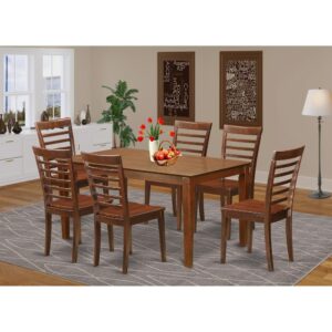 Dining table set can provide your kitchen innovative sophistication with a tasteful as well as smart aesthetic style. This amazing Capri dinette table along with dining room chair provides a wood top for a sophisticated