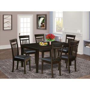 Capri kitchen table sets provide your kitchen innovative luxury with a fashionable and smart beautiful style. This specific Capri dining table and cushioned chairs for dining room comes with a glass top for an enhanced
