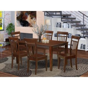 Capri dining sets offer your dining area innovative refinement with an elegant and smart tasteful design and style. This Capri kitchen table and cushioned dining chair comes with a solid top for an exquisite