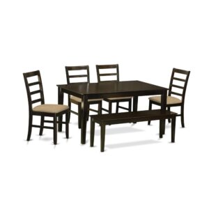 This kitchen table and kitchen dining chairs presents crisp