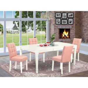 EAST WEST FURNITURE - DOAS5-LWH-42 - 5-PIECE DINING TABLE SET
