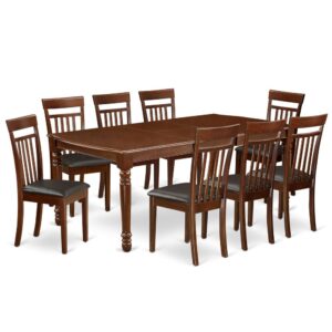 The DOCA9-MAH-LC dining set facilitates an affectionate family feeling. A comfortable and classy Mahogany color offers any dining area a relaxing and friendly feel with the rectangular kitchen table. This well-designed and comfortable dining table may be used for hours at a time. This wonderful smooth Mahogany dinette table makes a really good addition for all kitchen space and corresponds all sorts of dining-room concepts. The dinette table is created from prime quality rubber wood known as Asian Hardwood. No heat treated pressured wood like MDF