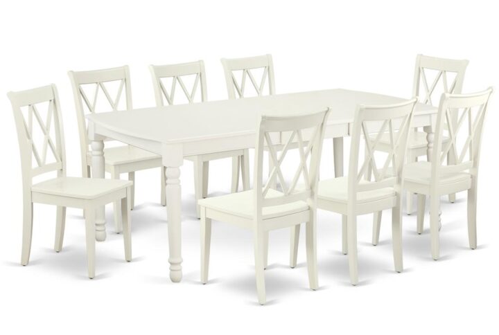 The DOCL9-LWH-W dining set facilitates an affectionate family feeling. A comfortable and luxurious Linen White color offers any dining area a relaxing and friendly feel with the rectangular kitchen table. With a soft rounded bevel at the edge of the table top