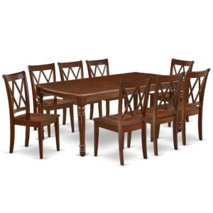 A wonderful and subtle DOCL9-MAH-W dining set style and design changes a living space and embraces in a sense of relaxation