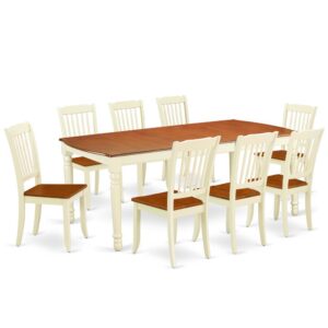 This particular DODA9-BMK-W glossy traditional dinette sets are amazingly created and greatly improved using Buttermilk and Cherry color. A comfy and luxurious Buttermilk and Cherry color offers any dining area a relaxing and friendly feel with the rectangular table. With a soft rounded bevel at the edge of the table top