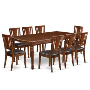 The DODU9-MAH-LC dining set facilitates an affectionate family feeling. A comfortable and classy Mahogany color offers any dining area a relaxing and friendly feel with the rectangular kitchen table. This well-designed and comfortable dining table may be used for hours at a time. This wonderful smooth Mahogany dinette table makes a really good addition for all kitchen space and corresponds all sorts of dining-room concepts. The dinette table is created from prime quality rubber wood known as Asian Hardwood. No heat treated pressured wood like MDF