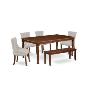 Quality is made attainable with this exclusive DOFR6-MAH-05 dining set includes a rectangular dinette table