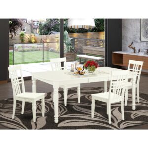 This dining room table is suitable furniture for your dining room or your kitchen area. This dining set includes one dining table and 4 chairs. You can also add 4 more chairs and expand the seating capacity to Eight