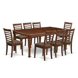 The DOML9-MAH-C dining set facilitates an affectionate family feeling. A comfortable and classy Mahogany color offers any dining area a relaxing and friendly feel with the rectangular kitchen table. This well-designed and comfortable dining table may be used for hours at a time. This wonderful smooth Mahogany dinette table makes a really good addition for all kitchen space and corresponds all sorts of dining-room concepts. The dinette table is created from prime quality rubber wood known as Asian Hardwood. No heat treated pressured wood like MDF