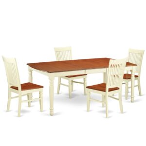 This dining room table is suitable furniture for your dining room or your kitchen area. You can add up to 4 more chairs and expand the maximum seating capacity of this table to eight