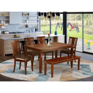 A spacious rectangular tabletop that have amazing style in addition to shaker legs. The fundamentally fashioned piece has a smooth rectangular shaped dinette table above slick square tapered legs. Dining room table sets are created of sheer Asian hardwood for sturdiness and incredible stability. The rectangle-shaped dinette table comes with a touch of luxury and therefore old fashioned style by having a modern day flair. This excellent Small kitchen table set has a contemporary Mahogany Color with either solid wood