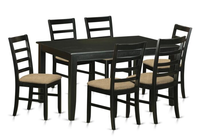 Flexibility and style associate with this Asian Hardwood 7-piece dining set. The dinette set includes a maximum seat capacity of 6