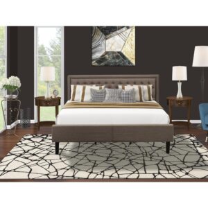 EAST WEST FURNITURE - NE11-Q00000 - 1 PC QUEEN WOOD BED FRAME