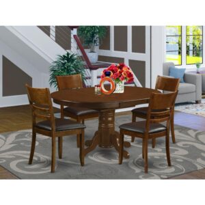 This kind of eye-catching Asian hardwood kitchen table and Kitchen dining chair set complements well for the majority of dining rooms or kitchens. The kitchen table along with expansion leaf that retracts and stores right inside of the table. The pedestal table is in an appealing Espresso