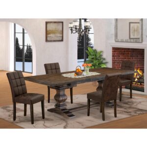 EAST WEST FURNITURE - LAAS5-07-T25 - 5-PIECE DINING ROOM SET