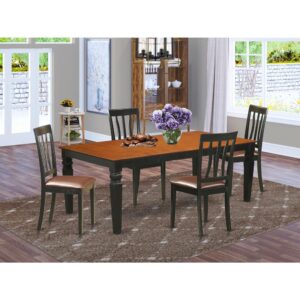 This stunning dining room set is reminiscent of a timeless Missionary style and adds an elegant
