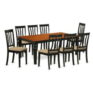 This gorgeous dining set is reminiscent of a classic Missionary design and adds a sophisticated