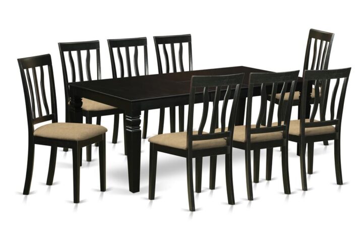 This Stunning Dining Set Is Reminiscent Of Timeless Missionary Design And Adds An Elegant
