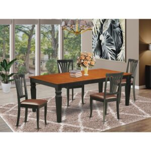 This stunning dining set is similar to a timeless Missionary design and adds an classy