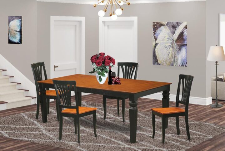 This gorgeous dining room set is similar to a classic Missionary style and adds a stylish