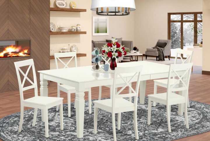 This stunning dining set is similar to a timeless Missionary design and adds an elegant