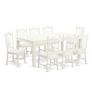 This gorgeous dining room set is similar to a timeless Missionary style and adds an elegant