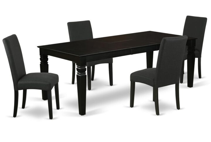 Treat your room's decor with a new and polished look with this modern LGDR5-BLK-24 dining set. This type of rectangular kitchen table facilitates an affectionate family feeling. A comfortable and elegant Black color offers any dining area a relaxing and friendly feel with the kitchen table. This well-designed and comfortable kitchen table may be used for hours at a time. This rectangular table is best for 4-8 people to sit and enjoy their meal. This wonderful slick dinette table makes a really good addition for all kitchen space and corresponds all sorts of dining-room concepts. Sophisticated furniture doesn’t have to mean carefully craved wood and artisan leather. To bring some elegance to your ensemble without adding traditional style