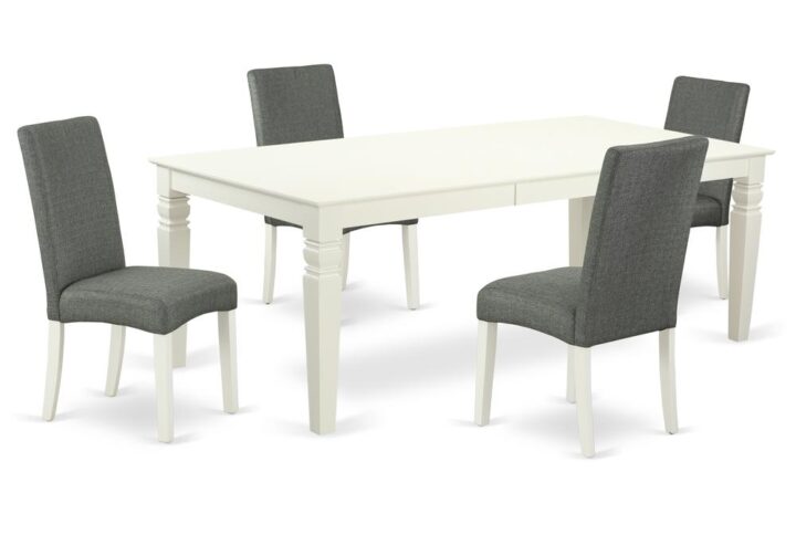 Treat your room's decor with a new and polished look with this modern LGDR5-LWH-07 dining set. This type of rectangular kitchen table facilitates an affectionate family feeling. A comfortable and luxurious Linen White color offers any dining area a relaxing and friendly feel with this dining table. With a soft rounded bevel at the edge of the table top