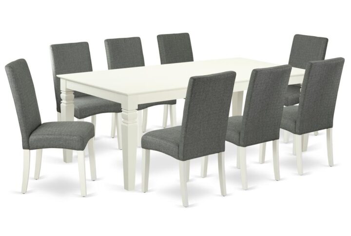Treat your room's decor with a new and polished look with this modern LGDR9-LWH-07 dining set. This type of rectangular kitchen table facilitates an affectionate family feeling. A comfortable and luxurious Linen White color offers any dining area a relaxing and friendly feel with this dining table. With a soft rounded bevel at the edge of the table top