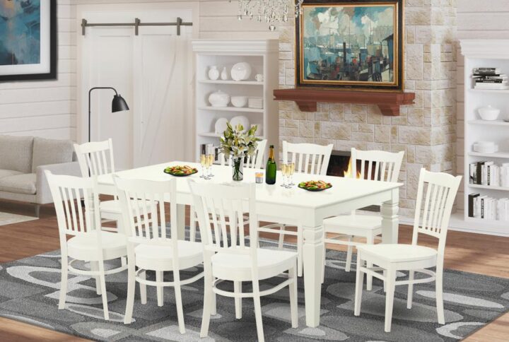 This gorgeous dining set is similar to a timeless Missionary design and adds a stylish