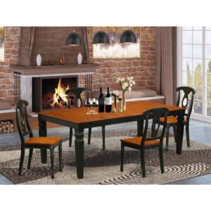 This gorgeous dining set is similar to a classic Missionary style and adds an elegant