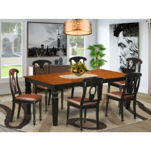 This beautiful dining room set is similar to a timeless Missionary design and adds an classy