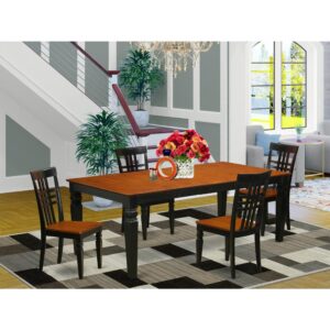 This stunning dining room set is similar to a classic Missionary design and adds an classy