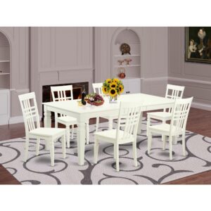 This gorgeous dining room set is reminiscent of a classic Missionary design and adds an elegant