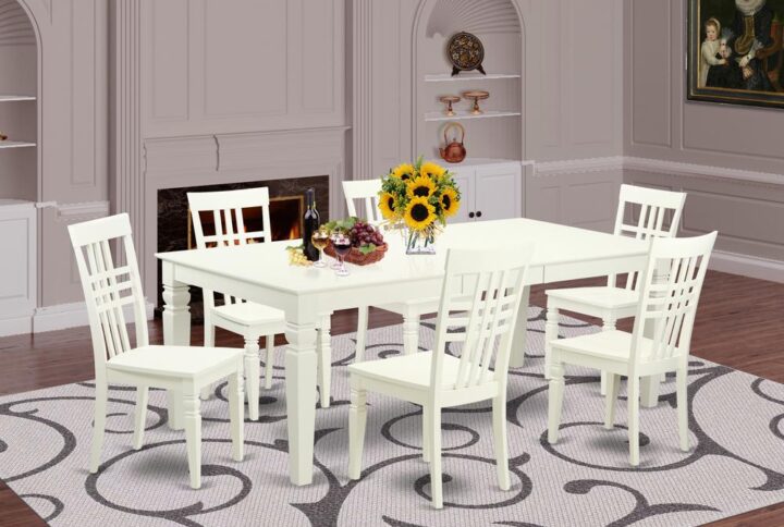 This gorgeous dining room set is reminiscent of a classic Missionary design and adds an elegant