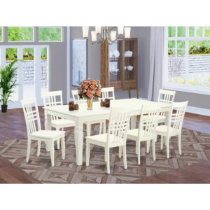 This beautiful dining room set is reminiscent of a timeless Missionary style and adds a stylish