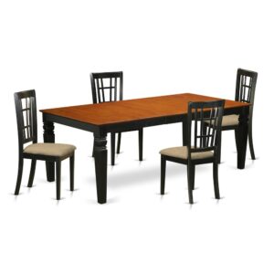 This gorgeous dining room set is similar to a timeless Missionary design and adds a stylish