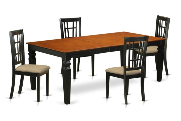 This gorgeous dining room set is similar to a timeless Missionary design and adds a stylish