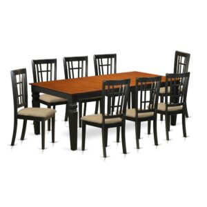 This gorgeous dining set is similar to a classic Missionary style and adds a stylish