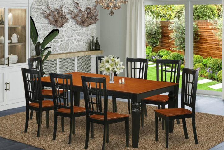 This beautiful dining room set is similar to a classic Missionary style and adds a sophisticated
