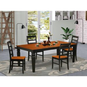 This beautiful dining set is reminiscent of a timeless Missionary design and adds an classy
