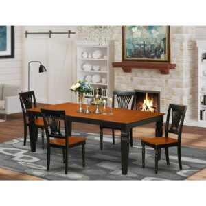 This stunning dining room set is similar to a classic Missionary style and adds a sophisticated