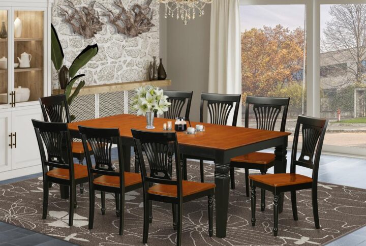 This stunning dining room set is similar to a timeless Missionary design and adds a sophisticated
