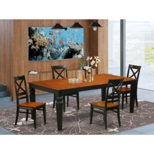 This gorgeous dining room set is reminiscent of a timeless Missionary design and adds a stylish