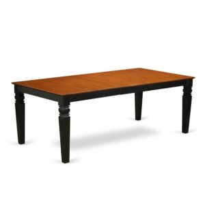 This type of rectangular kitchen table facilitates an affectionate family feeling. A comfortable and luxurious Black and Cherry color offers any dining area a relaxing and friendly feel with this kitchen table. With a soft rounded bevel at the edge of the table top