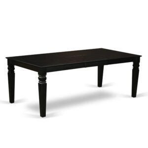 This type of rectangular kitchen table facilitates an affectionate family feeling. A comfortable and luxurious Black color offers any dining area a relaxing and friendly feel with this kitchen table. With a soft rounded bevel at the edge of the table top