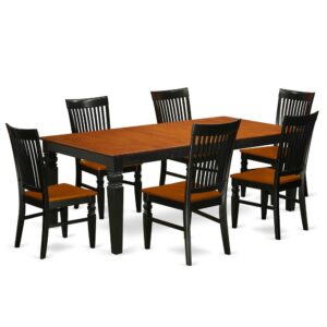 This beautiful dining room set is reminiscent of a timeless Missionary design and adds a sophisticated